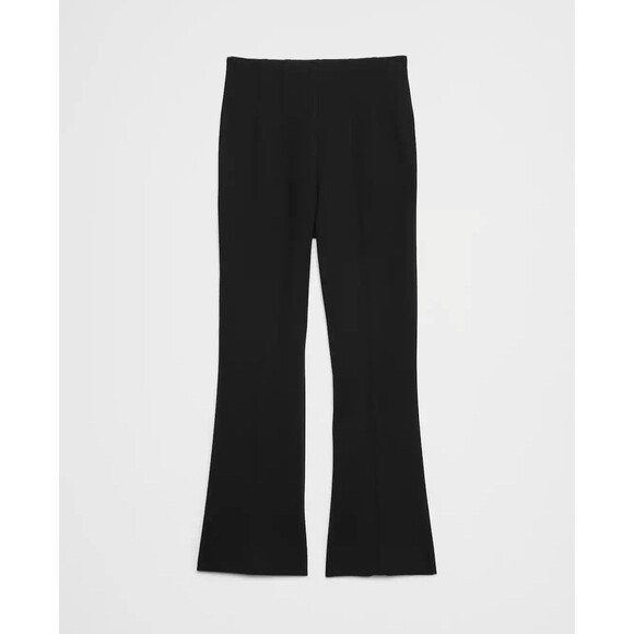 New Banana Republic Black High Rise Ponte Kick Cropped Bootcut Pants Size Medium - Picture 4 of 11